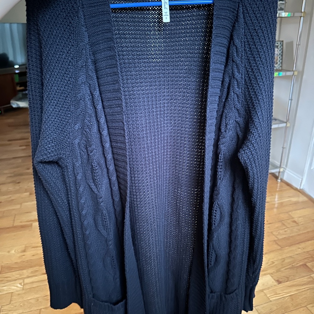 Leo & Nicole Navy Cardigan Sweater